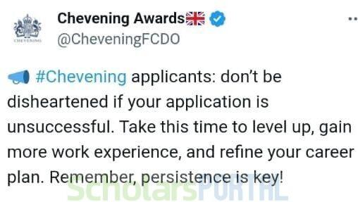 Chevening 2025 February Scholarship Shortlisting Updates