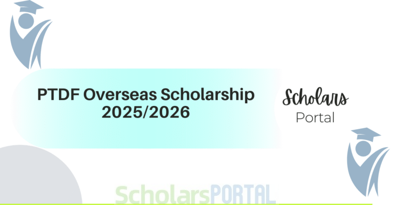 PTDF Overseas Scholarship 2025/2026 PTDF Overseas Scholarship 2025/2026